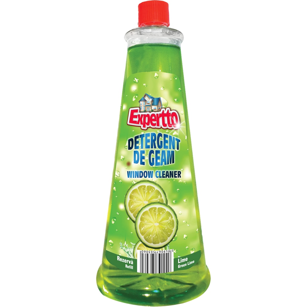 Rezerva detergent pentru geamuri EXPERTTO, Lime, 750 ml