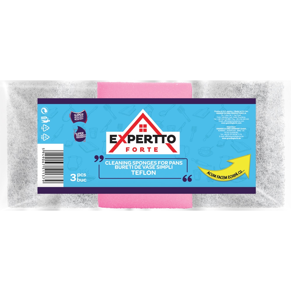 Burete de vase EXPERTTO 511416, 3 bucati