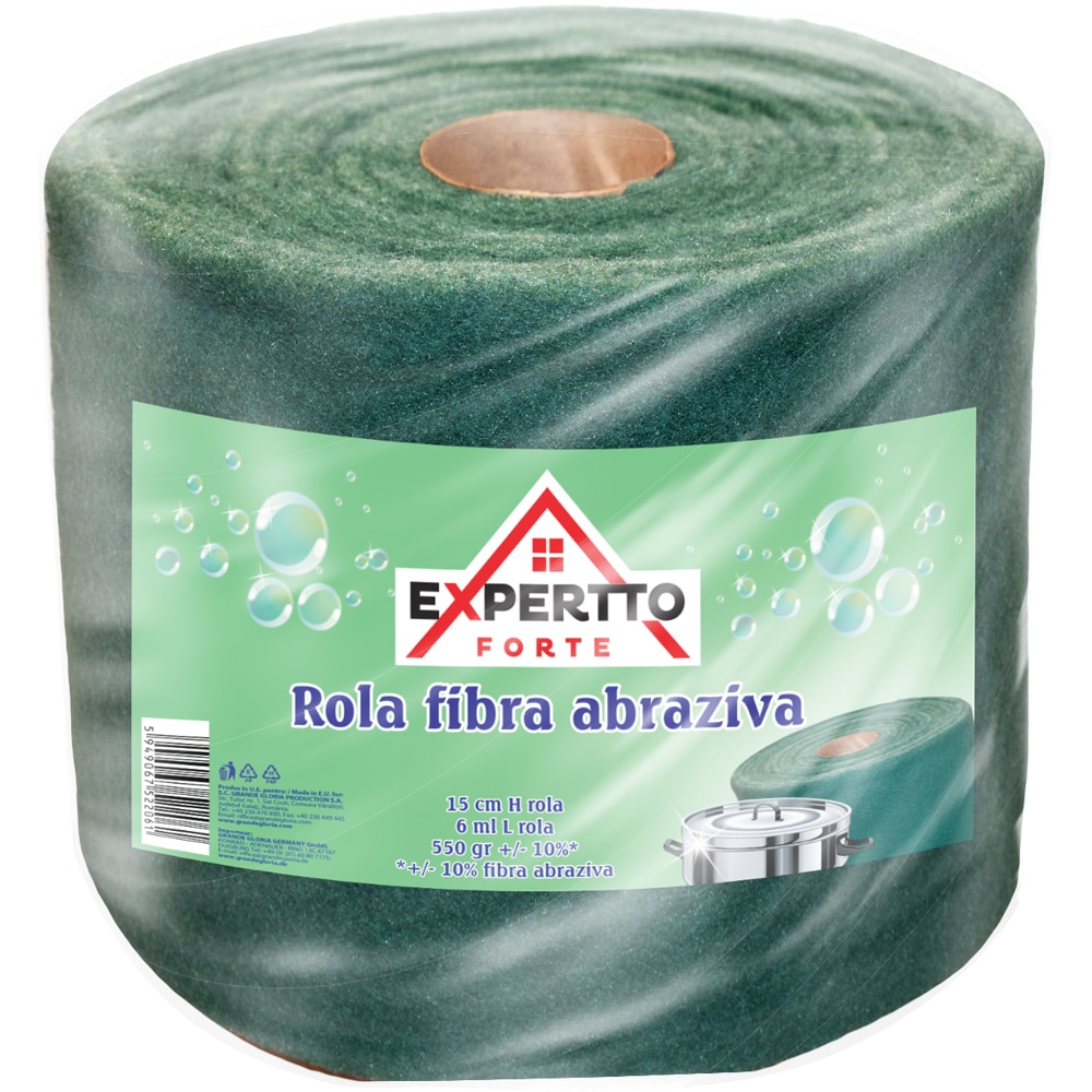 Rola fibra abraziva EXPERTTO 522061, 15 cm x 6 m, verde