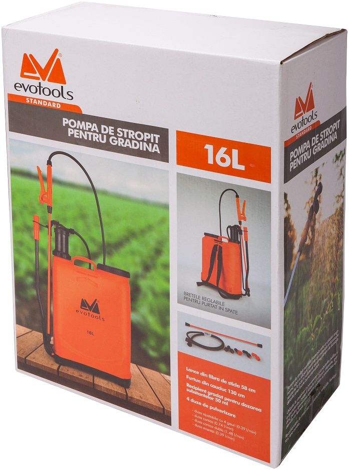 Pompa de stropit manuala, 16 L  Evotools