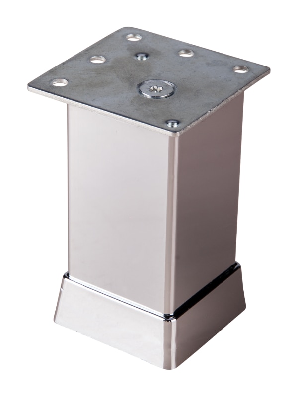 Picior mobilier reglabil, aluminiu, 100 mm