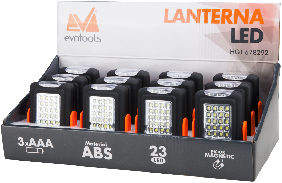 Lanterna 23 LED-uri, cu picior magnetic