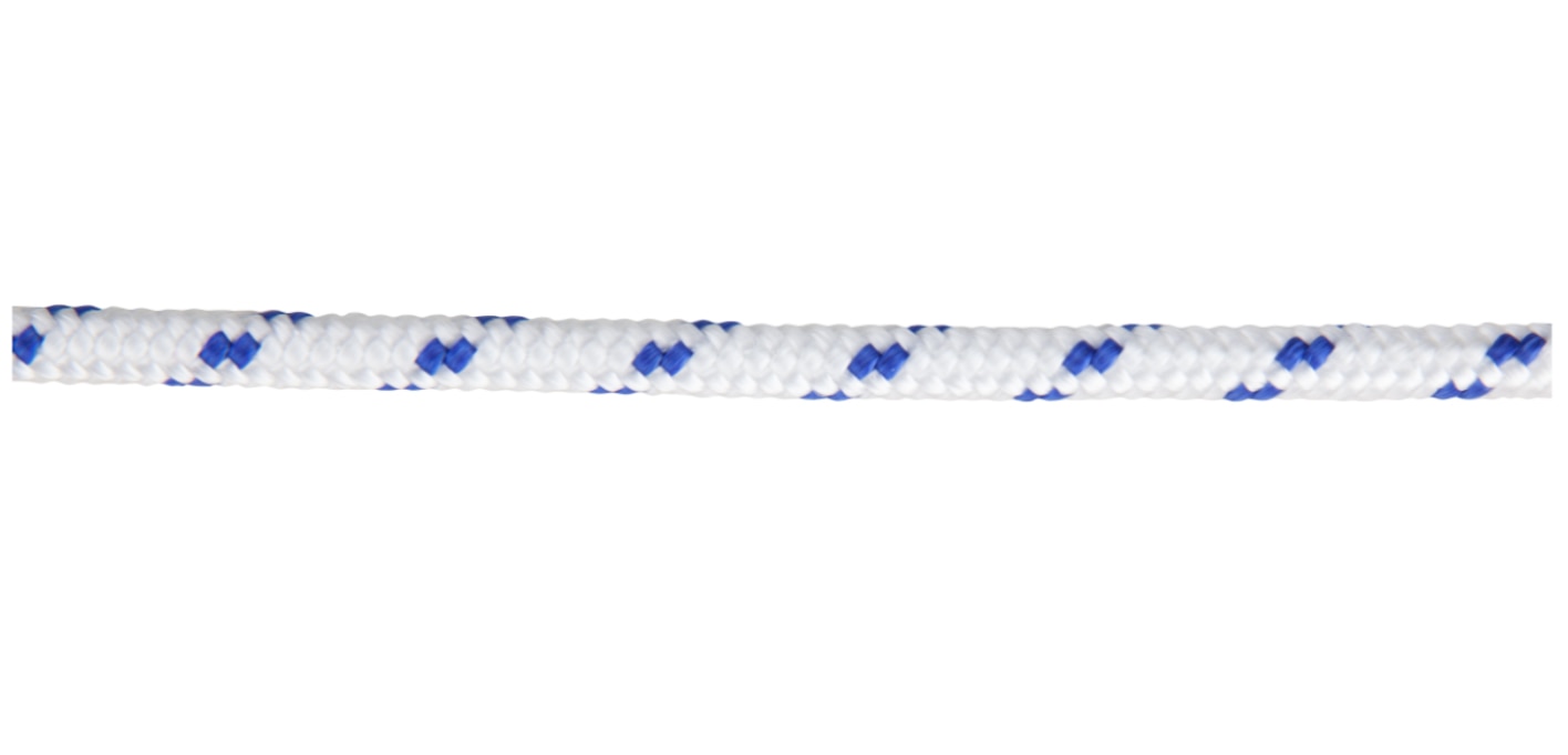 Cordelina PP, grosime 8 mm, lungime 10 m, alb albastru  Evotools