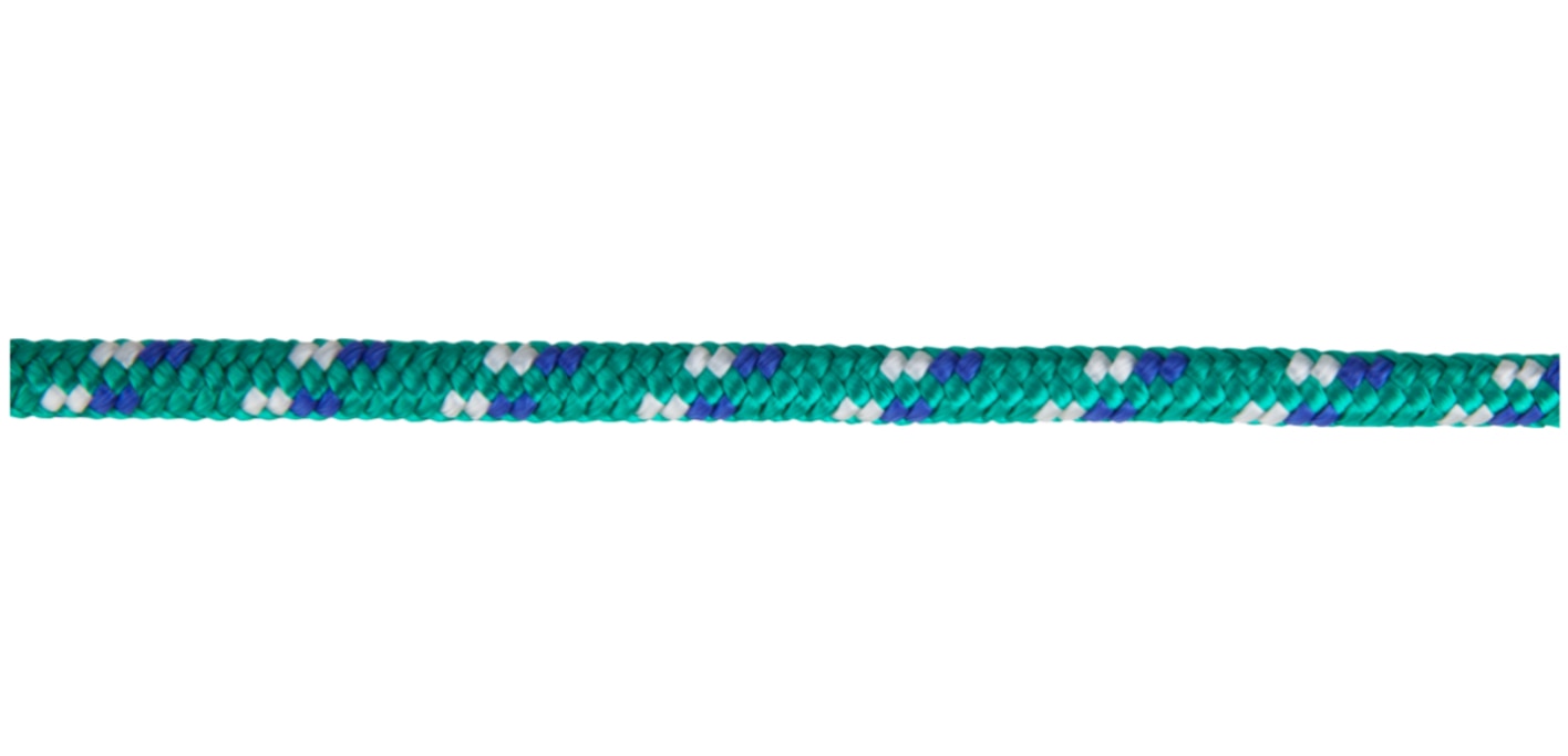 Cordelina PP, grosime 6 mm, lungime 10 m, verde multicolor  Evotools