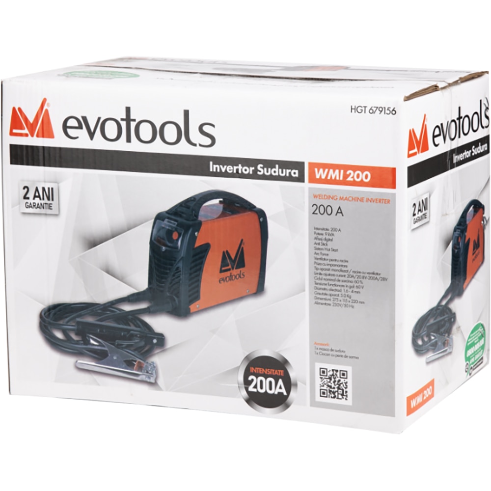 Aparat de sudura EVOTOOLS WMI, 200A, 9KVA