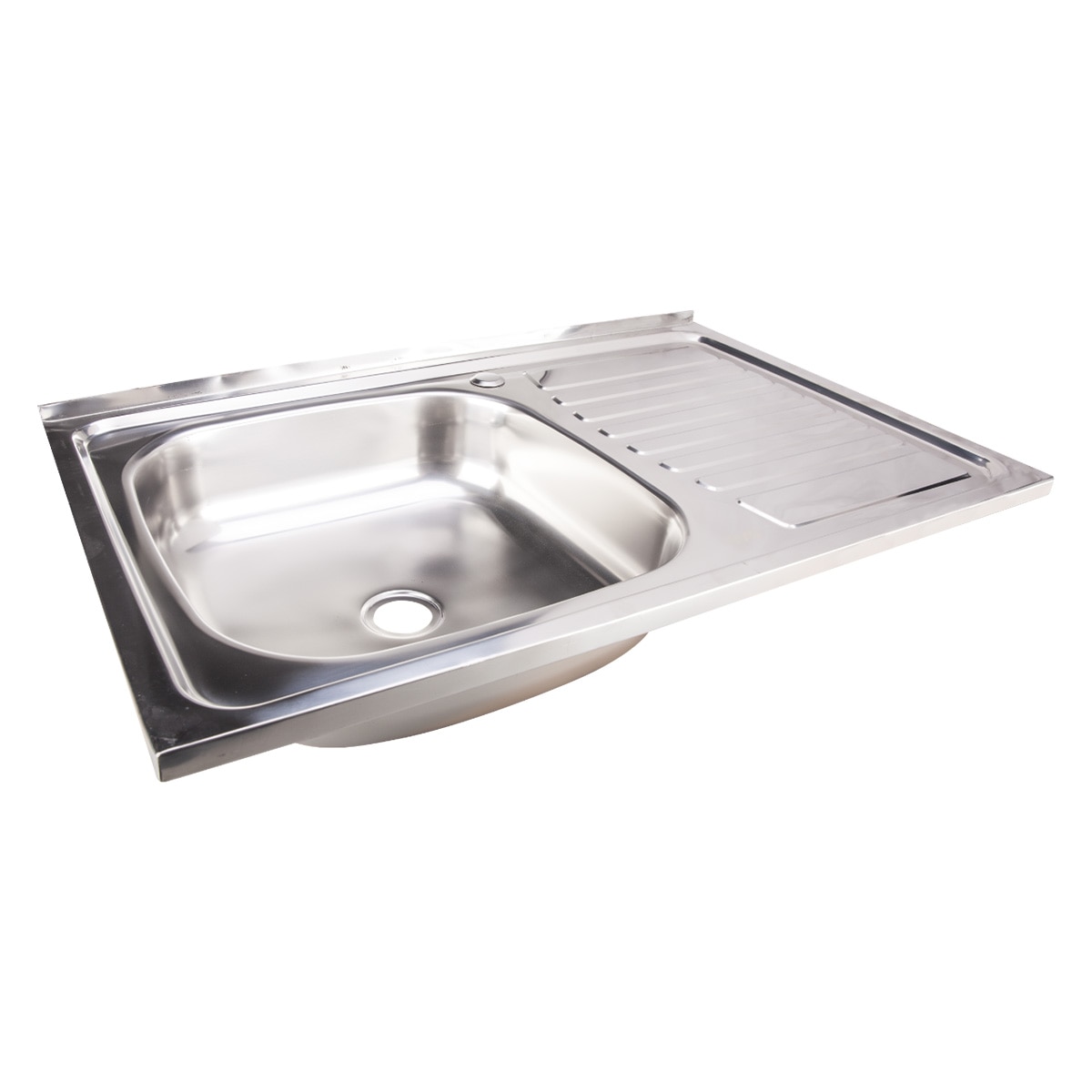 Chiuveta bucatarie otel, inox, 80 x 50 cm, dreapta