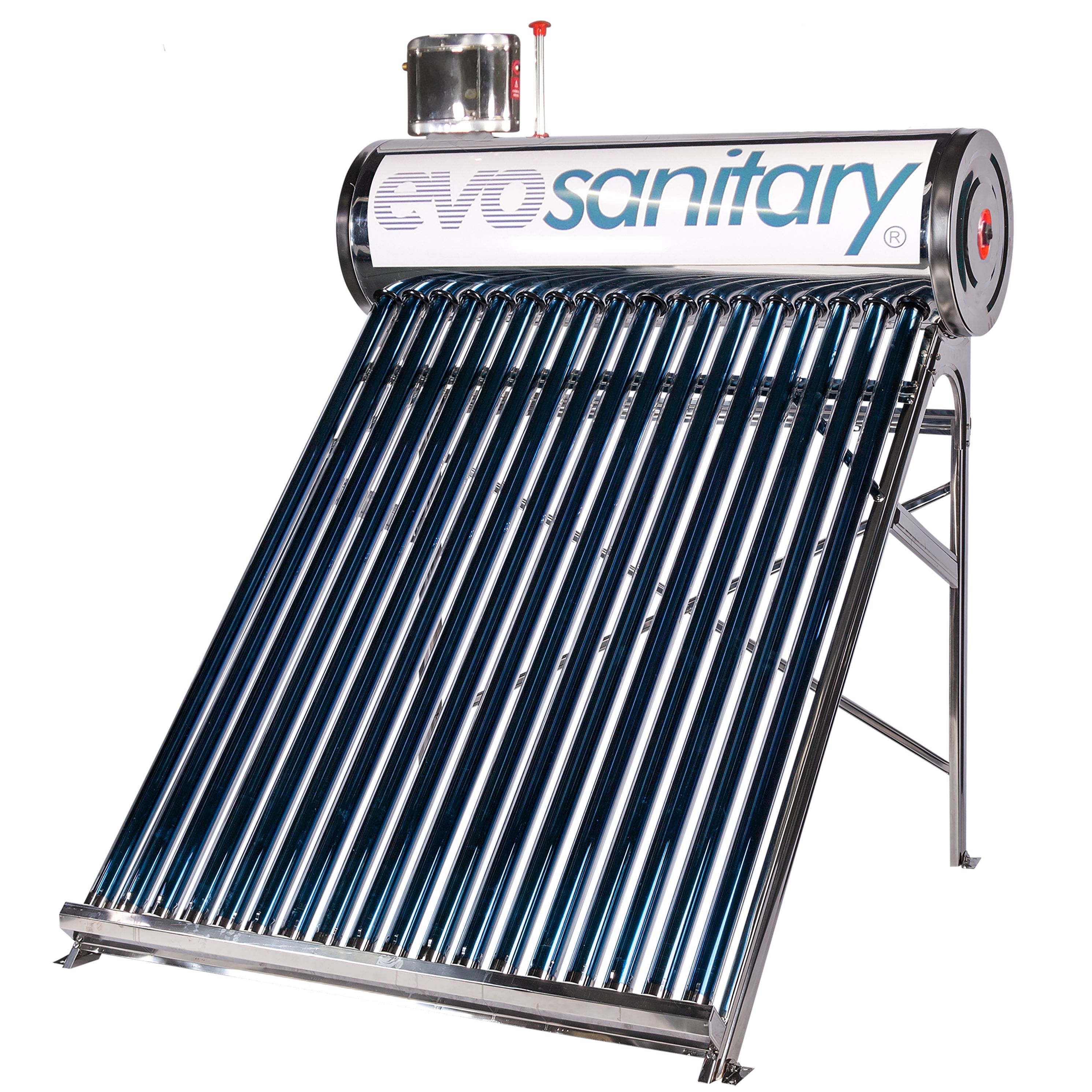 Sistem panou solar EVOSANITARY, 18 tuburi vidate, inox, 152l