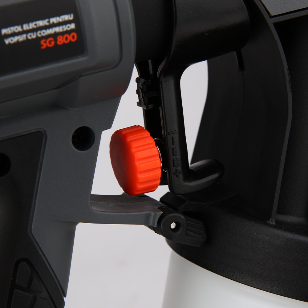 Pistol de vopsit cu compresor EvoTools SG 800 EPTO PLUS, 800W, 900ml, 66 l/h