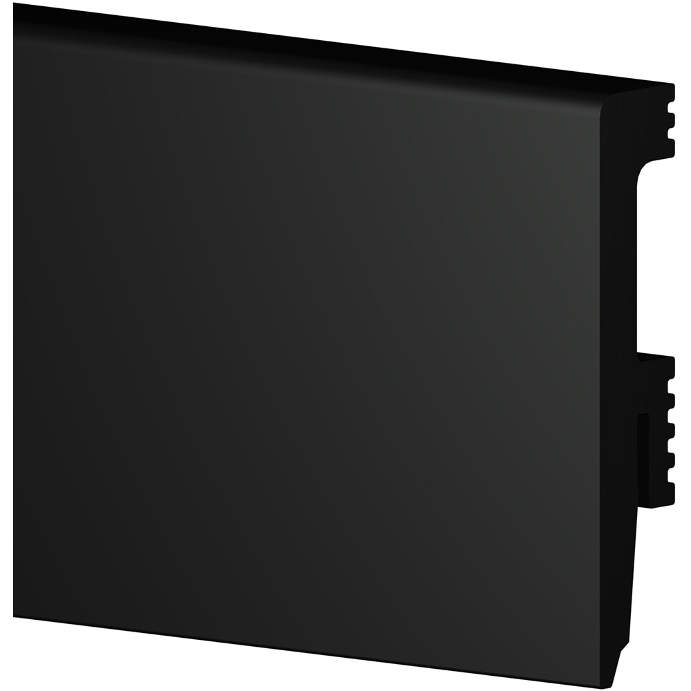 Plinta PPRBU80N, polimer, 220 x 8 x 1.6 cm, negru mat