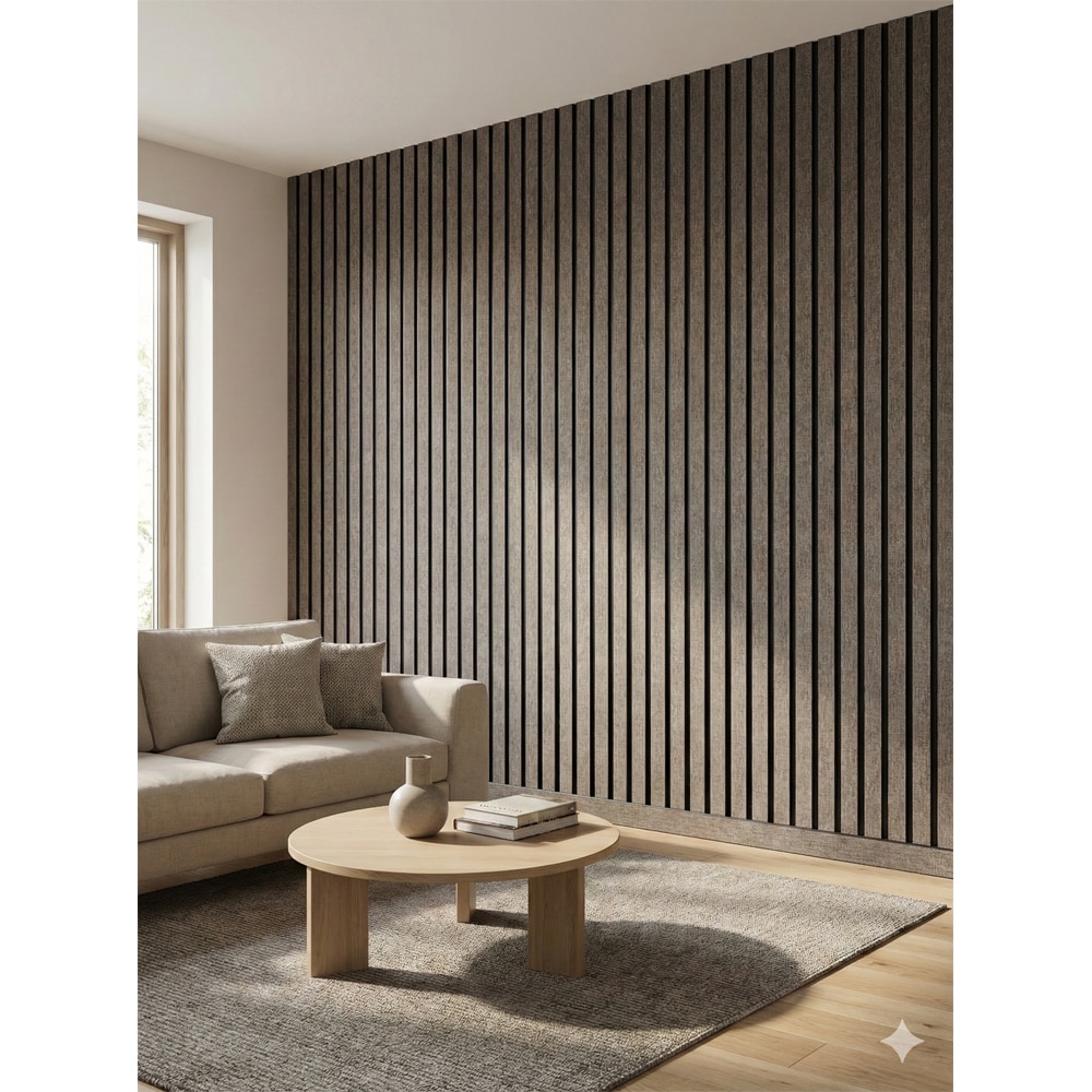 Panou riflaj decorativ Keten, polimer, 12 x 125 x 2700 mm, fag periat