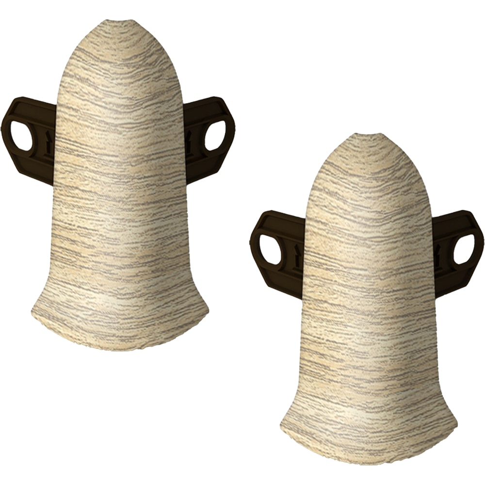 Coltar exterior KN59, PVC, 5.9 x 2 cm, 2 bucati, stejar nordic