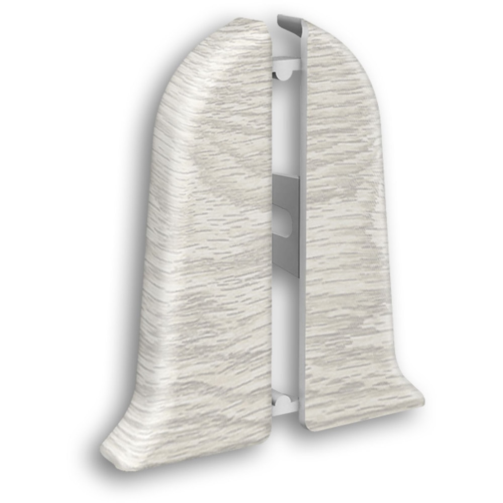 Terminatie plinta Wood Class, KN59, PVC, 2 buc/set, stejar iceberg