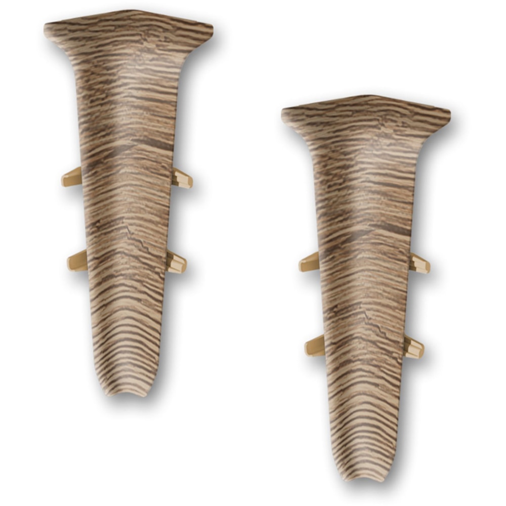 Coltar interior D85, PVC, 8.5 x 2 cm, 2 bucati, stejar rustic