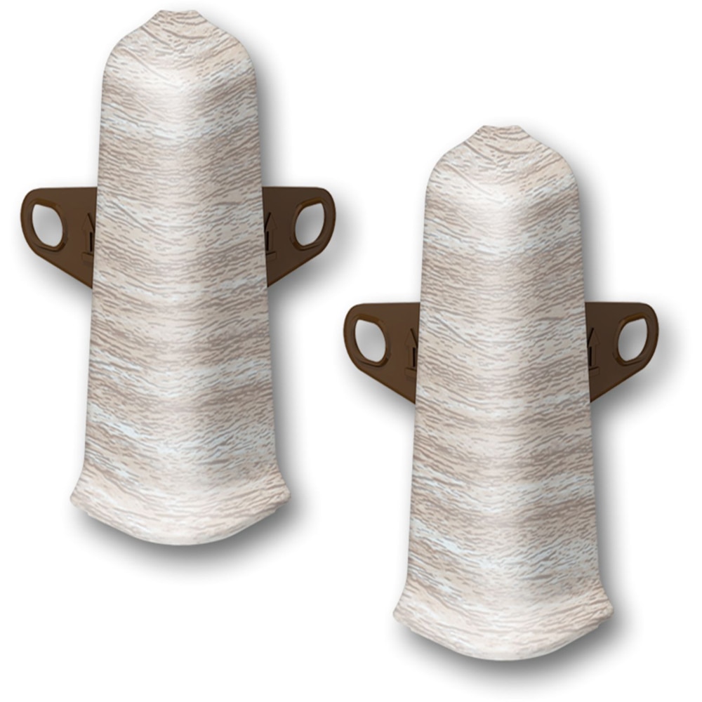 Coltar exterior D85, PVC, 8.5 x 2 cm, 2 bucati, nuc antic