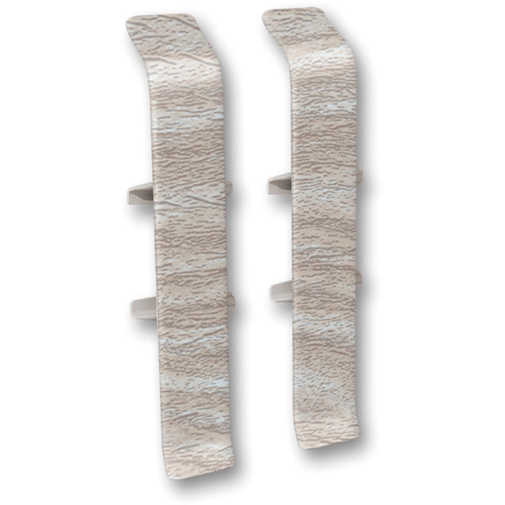 Terminatie plinta Wood Class, D85, PVC, 2 buc/set, nuc antic