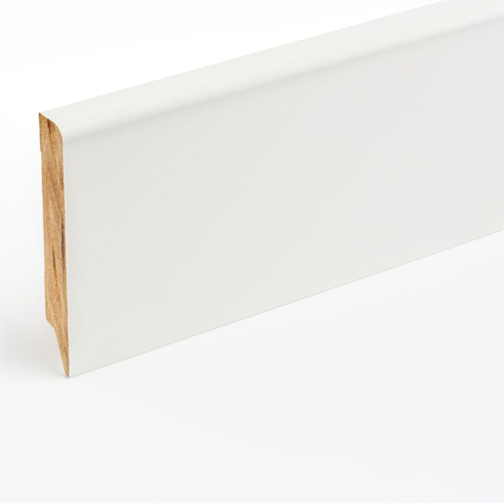 Plinta HA80-001, MDF, 206 x 8 x 1.6 cm, alb
