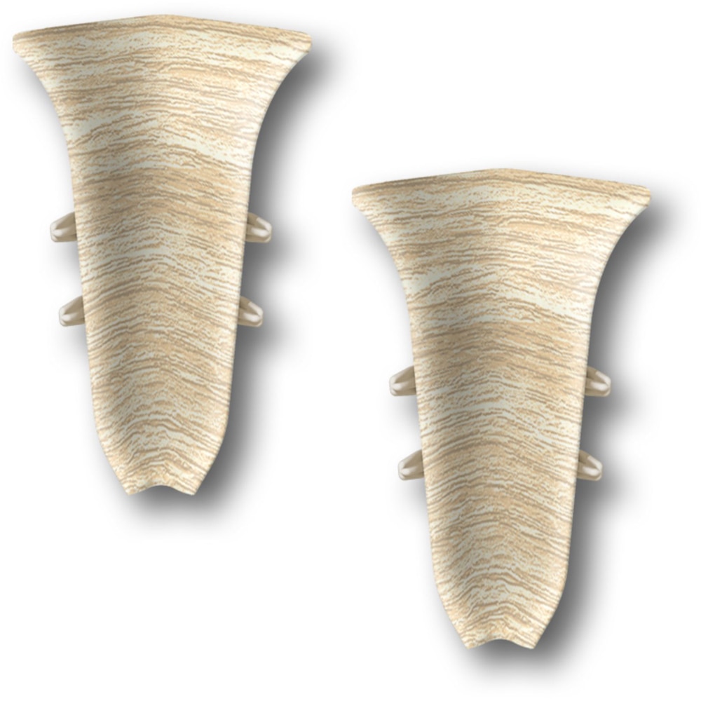 Coltar interior KN59, PVC, 5.9 x 2 cm, 2 bucati, stejar euro