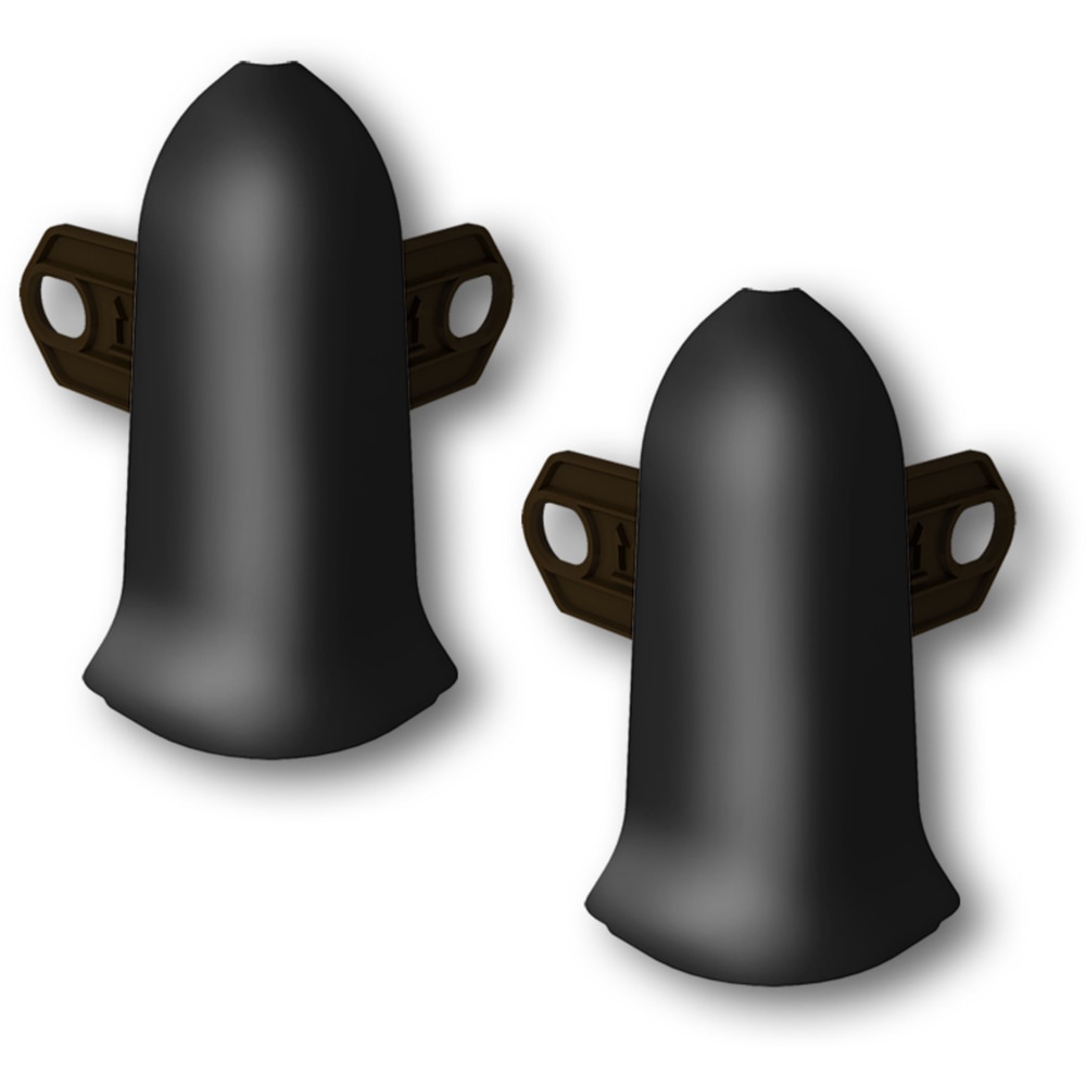 Coltar exterior KN59, PVC, 5.9 x 2 cm, 2 bucati, negru