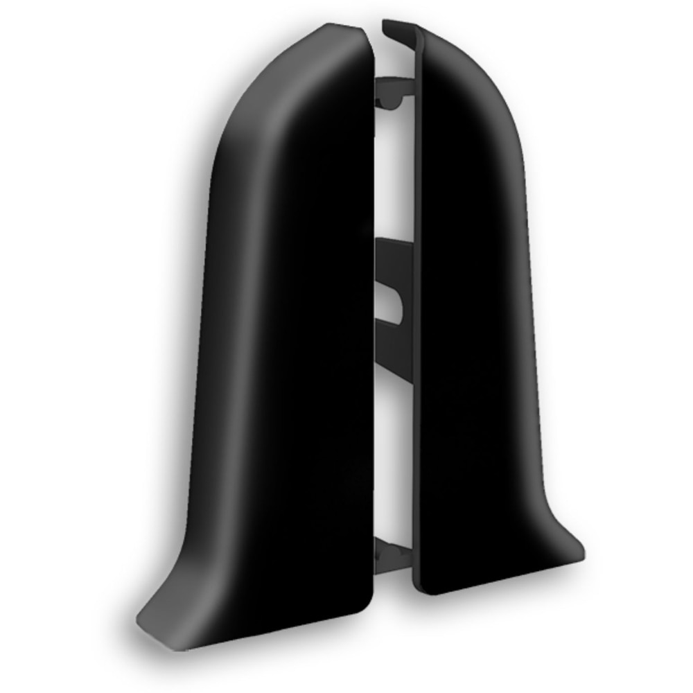 Terminatie plinta Wood Class, KN59, PVC, 2 buc/set, negru