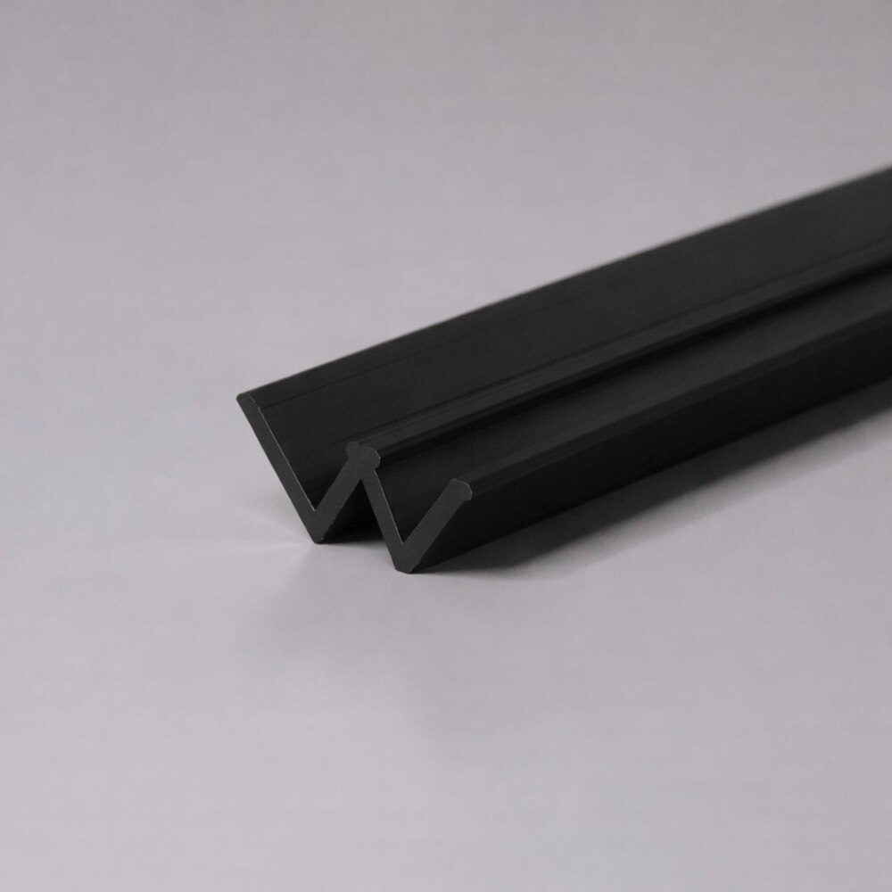 Profil colt interior Wood Class WP3433-07, 270 x 2.5 cm, 18 mm, aluminiu, negru