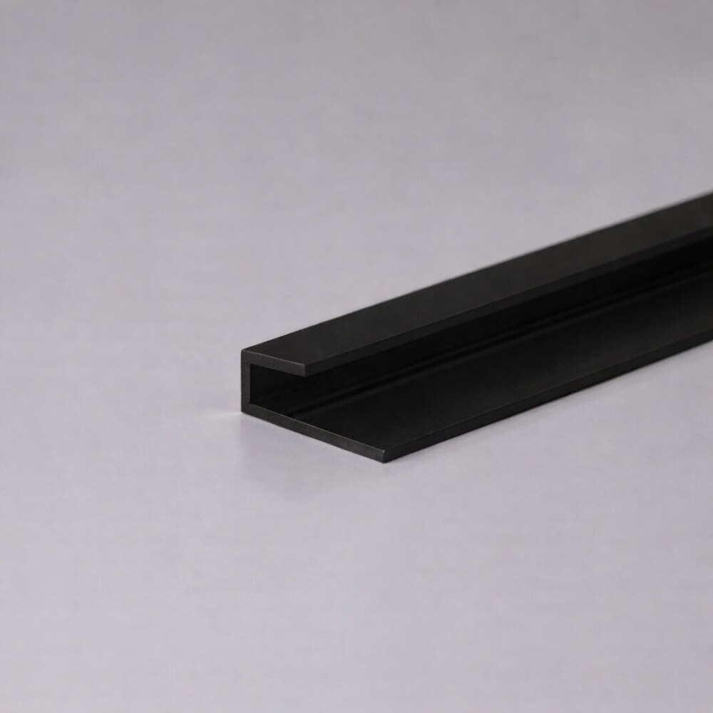 Profil inchidere Wood Class WP3432-07, 270 x 2 cm, 7 mm, aluminiu, negru