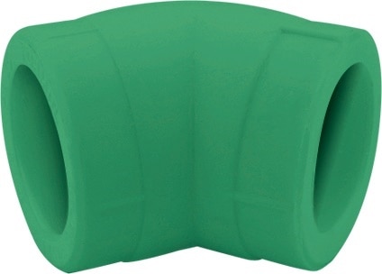 Curba PPR, 45 de grade, 25 mm, verde