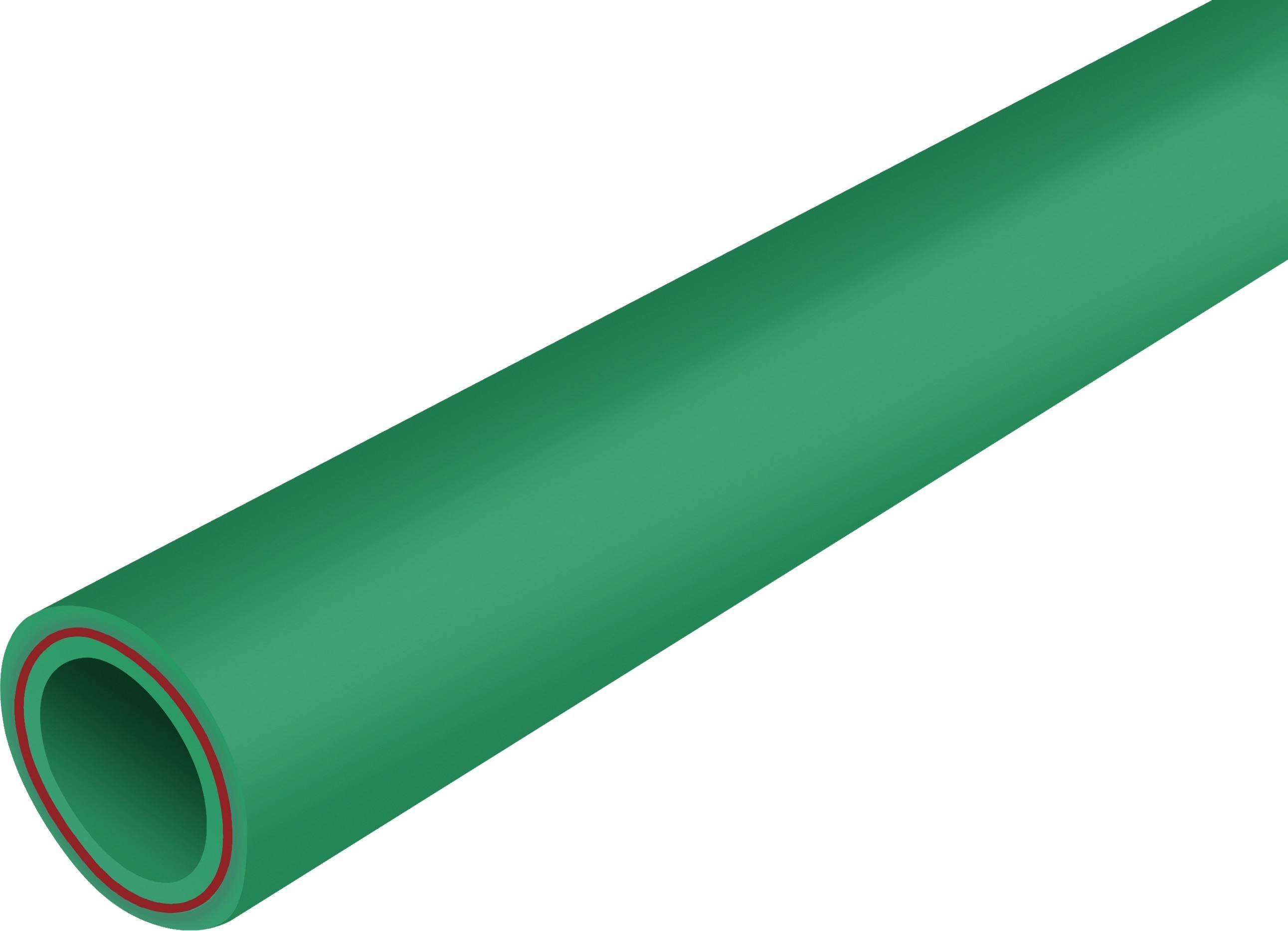 Teava PPR, fibra PN, 20 x 20 mm, verde, bara 4 m