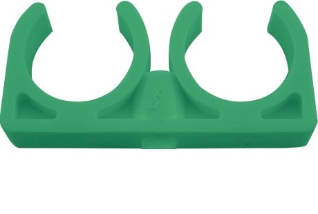 Clema PPR dubla, 20 mm, verde