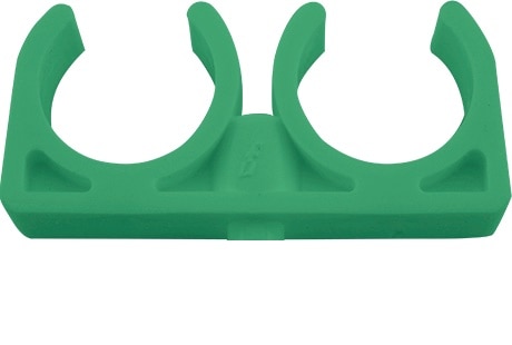 Clema PPR dubla, 25 mm, verde