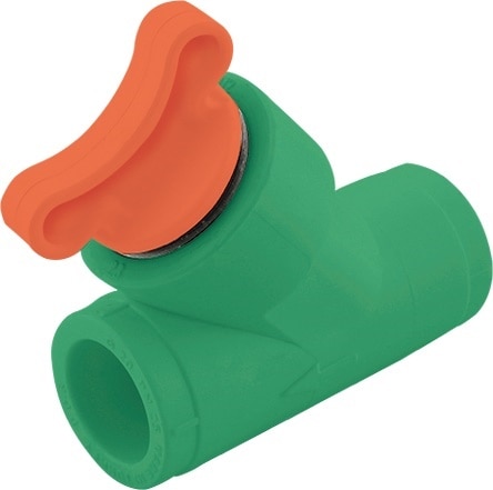 Filtru Y PPR, 25 mm, filet interior-interior, verde