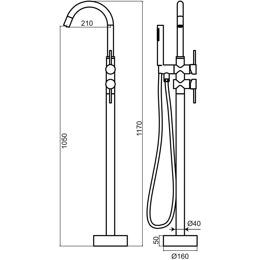 Sistem cada Axys Seel, alama, negru