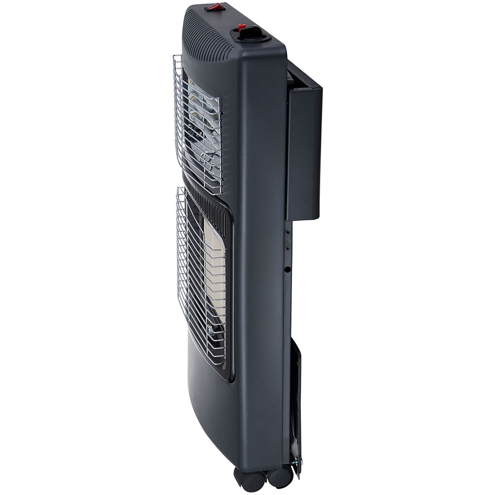 Soba mobila pe gaz si curent electric Reecomer ST-GE-F, 4.2 / 1.2 kW, 42 x 36 x 73 cm, negru