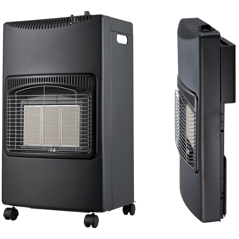 Soba mobila pe gaz GPL pliabila Reecomer ST-G-F, 4kW, 42 x 36 x 73 cm, negru