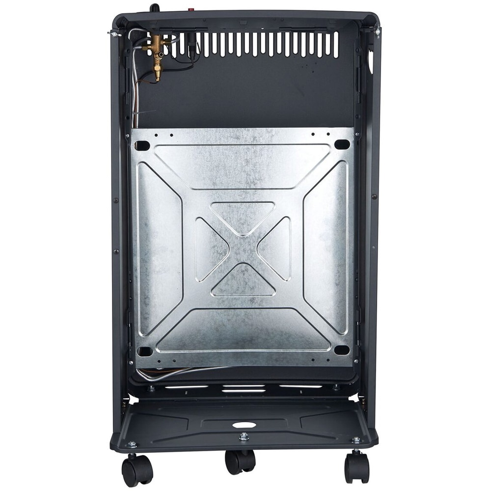 Soba mobila pe gaz GPL pliabila Reecomer ST-G-F, 4kW, 42 x 36 x 73 cm, negru