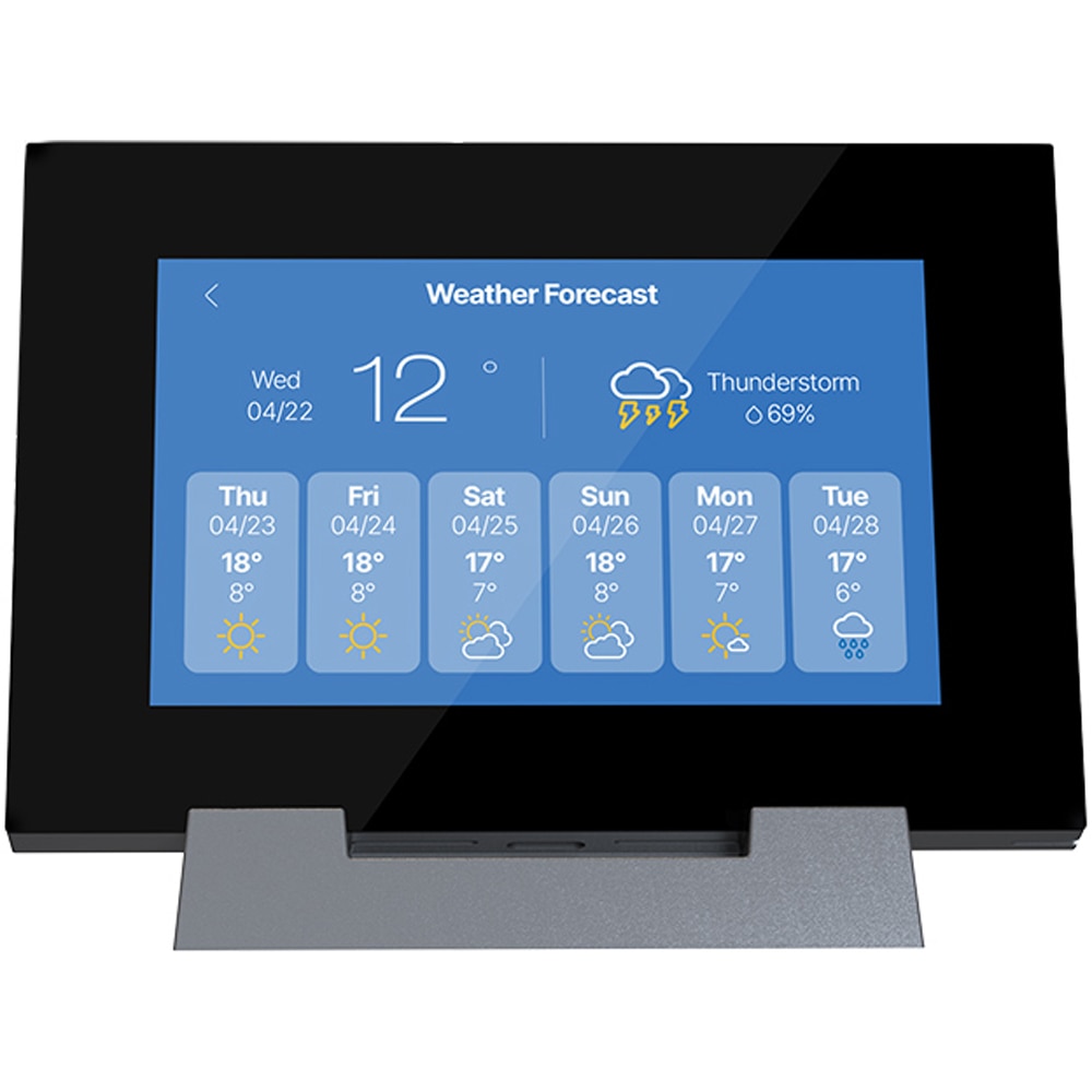 Termostat Smart AXYS ATP-S16TFT, fara fir, Wi-Fi, +/- 0.1C, negru