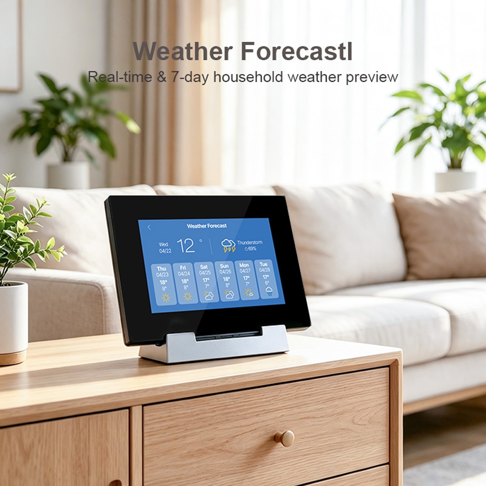 Termostat Smart AXYS ATP-S16TFT, fara fir, Wi-Fi, +/- 0.1C, negru