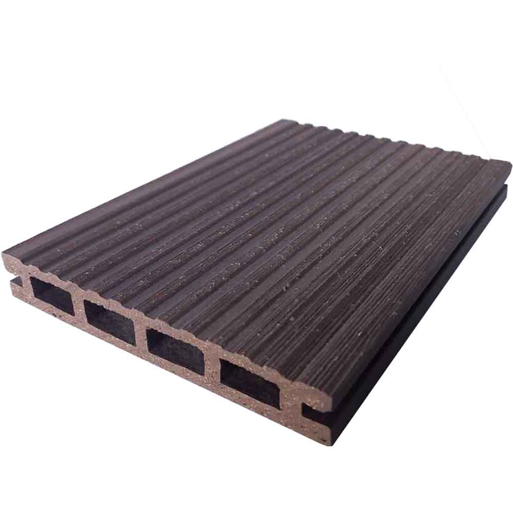 Placa deck exterior, 2200 x 145 x 26 mm, WPC, maro ciocolatiu