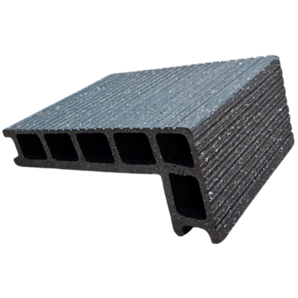 Profil coltar inchidere, WPC, 2200 x 140 x 60 mm, gri antracit