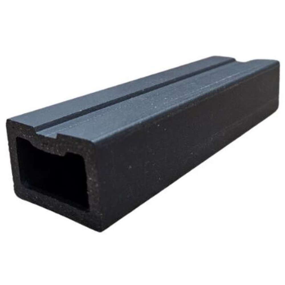 Sina montaj pardoseala WPC, 220 x 4.5 x 3 cm, negru