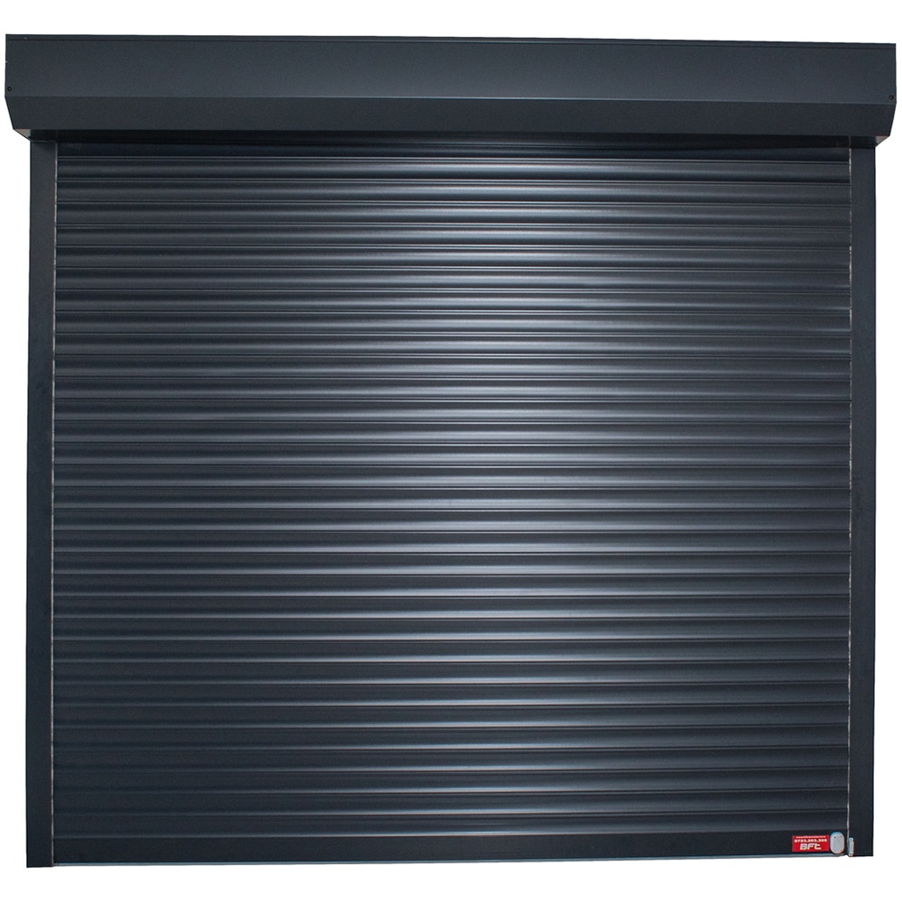 Usa garaj tip rulou, aluminiu, 230 x 300 cm, gri