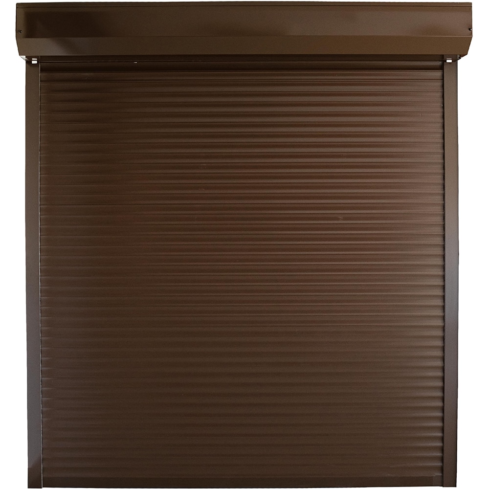 Usa garaj tip rulou, aluminiu, 230 x 300 cm, maro