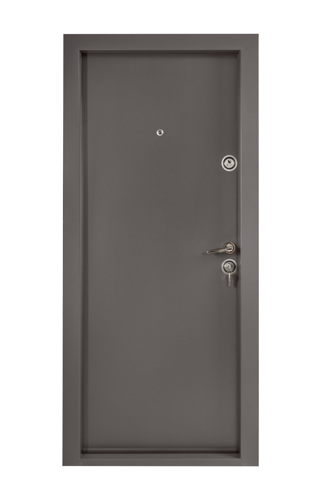 Usa de intrare pentru apartament, MDF, Antracit, fara geam, Dreapta, 201 x 88 cm Elegant Door