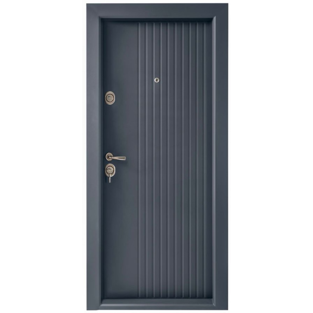 Usa metalica pentru exterior BR10. fara geam, dreapta, 205 x 88 cm, antracit
