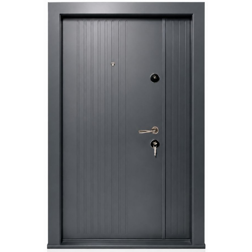 Usa metalica pentru exterior BR120. fara geam, stanga, 205 x 120 cm, antracit