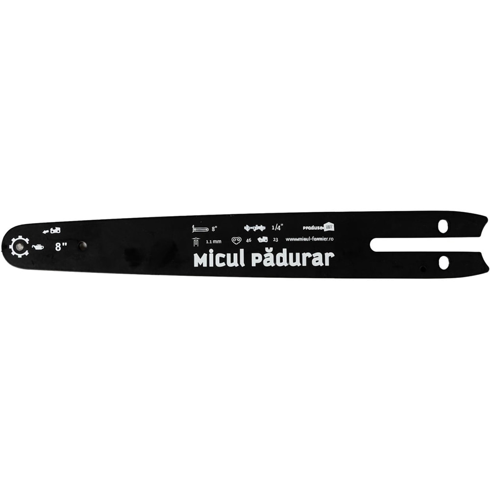 Lama drujba Micul Padurar MP-DA7010-G01, 20cm, pas 1/4'', canal 1.1mm, 46 pinteni, 23 dinti