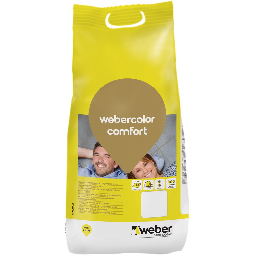 Chit de rosturi gresie si faianta WEBERCOLOR Comfort, Nutt, interior/exterior, 2 kg