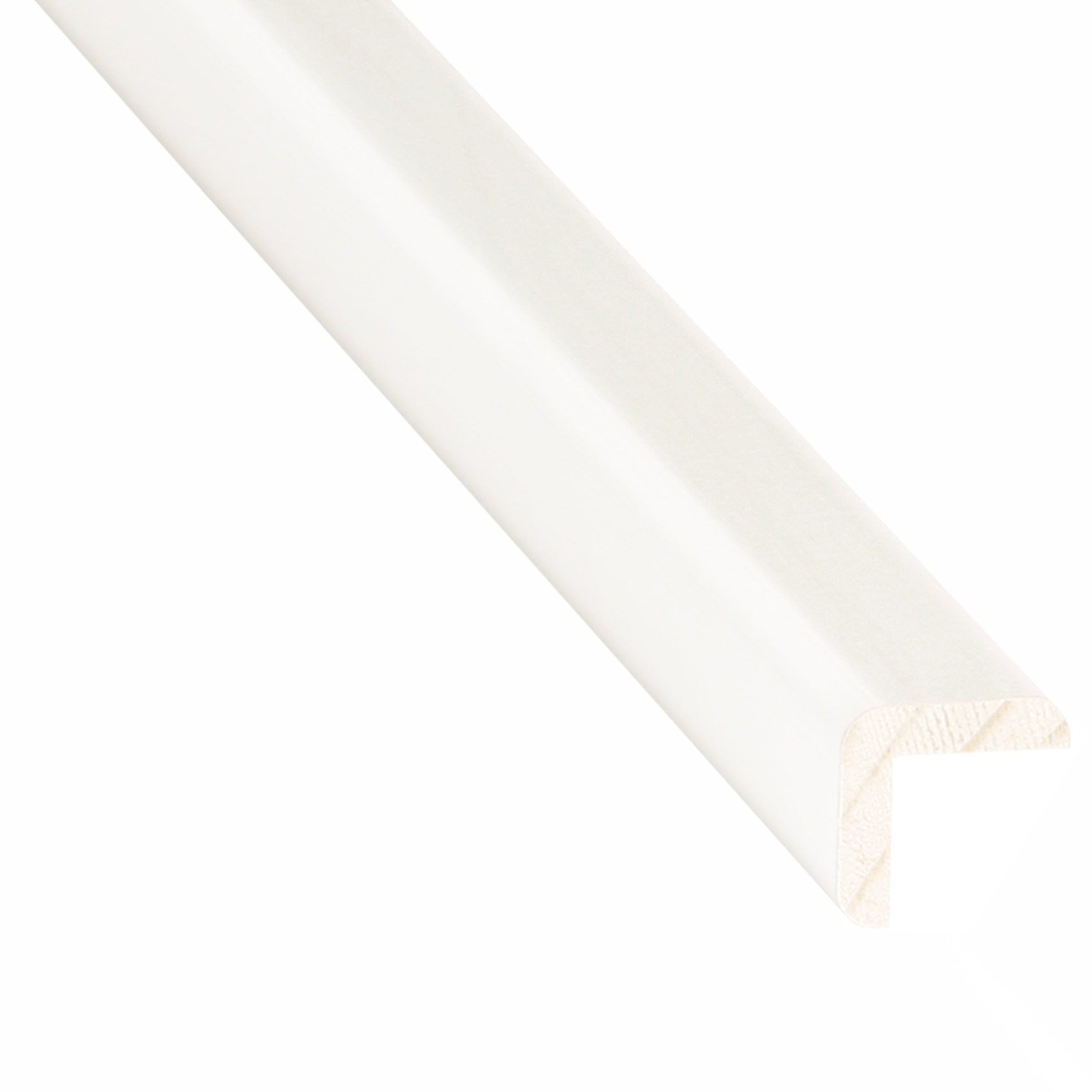 Coltar din pin, 20 x 20 mm, 2.4 m, alb