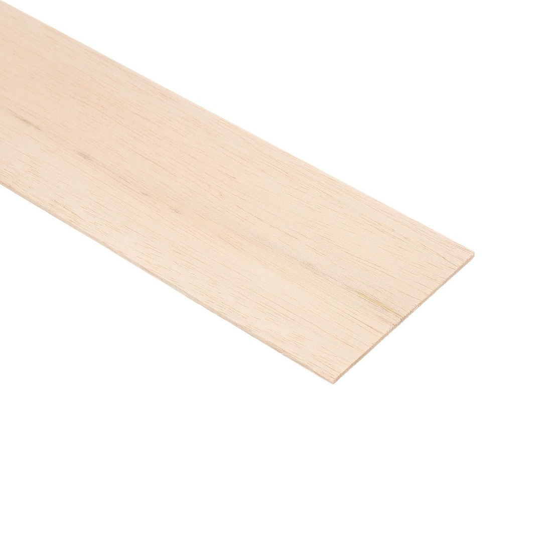 Rigla rindeluita din balsa, 100 x 0.4 cm x 100 mm  Deli Home