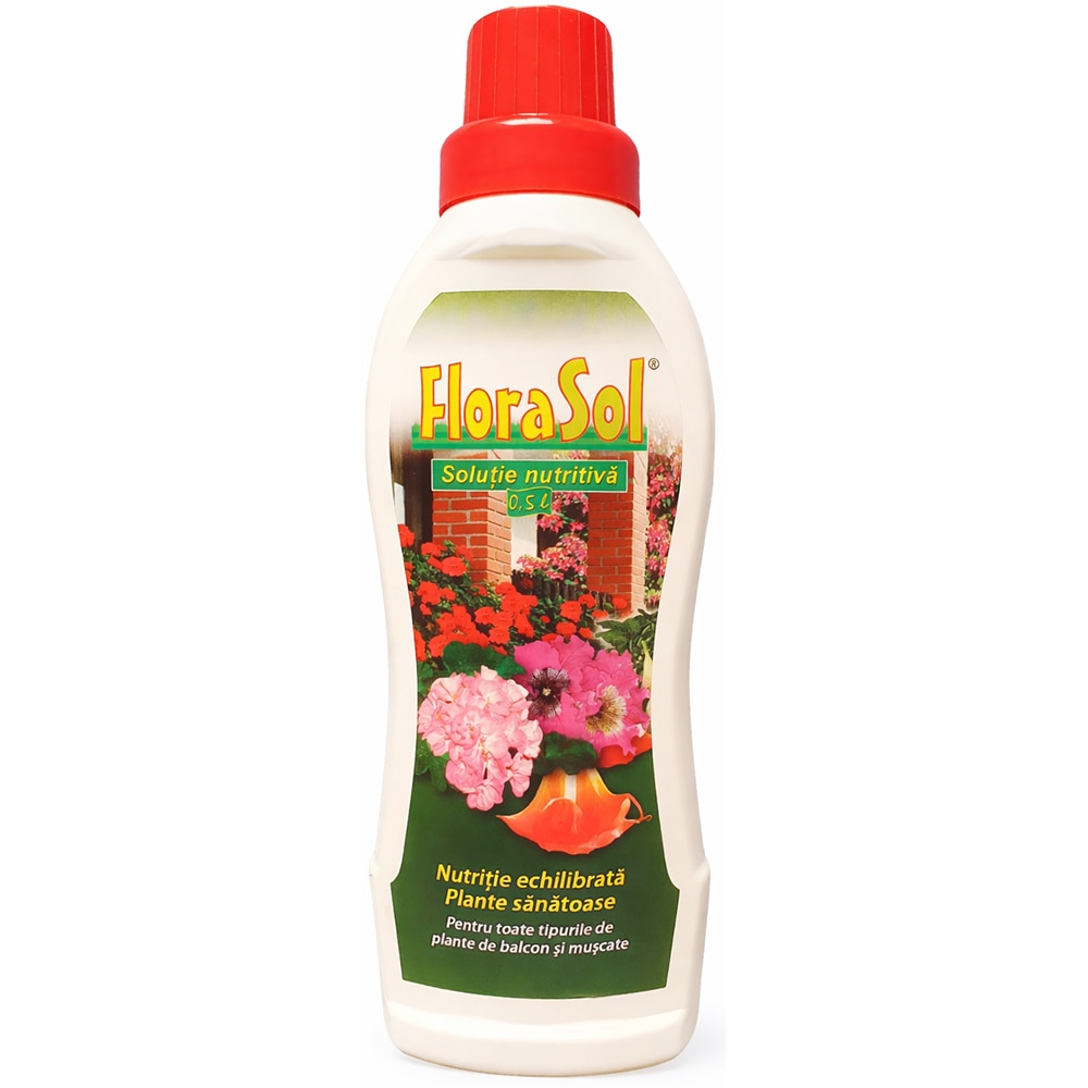 Solutie nutritiva Florasol pentru plante de balcon, 500 ml