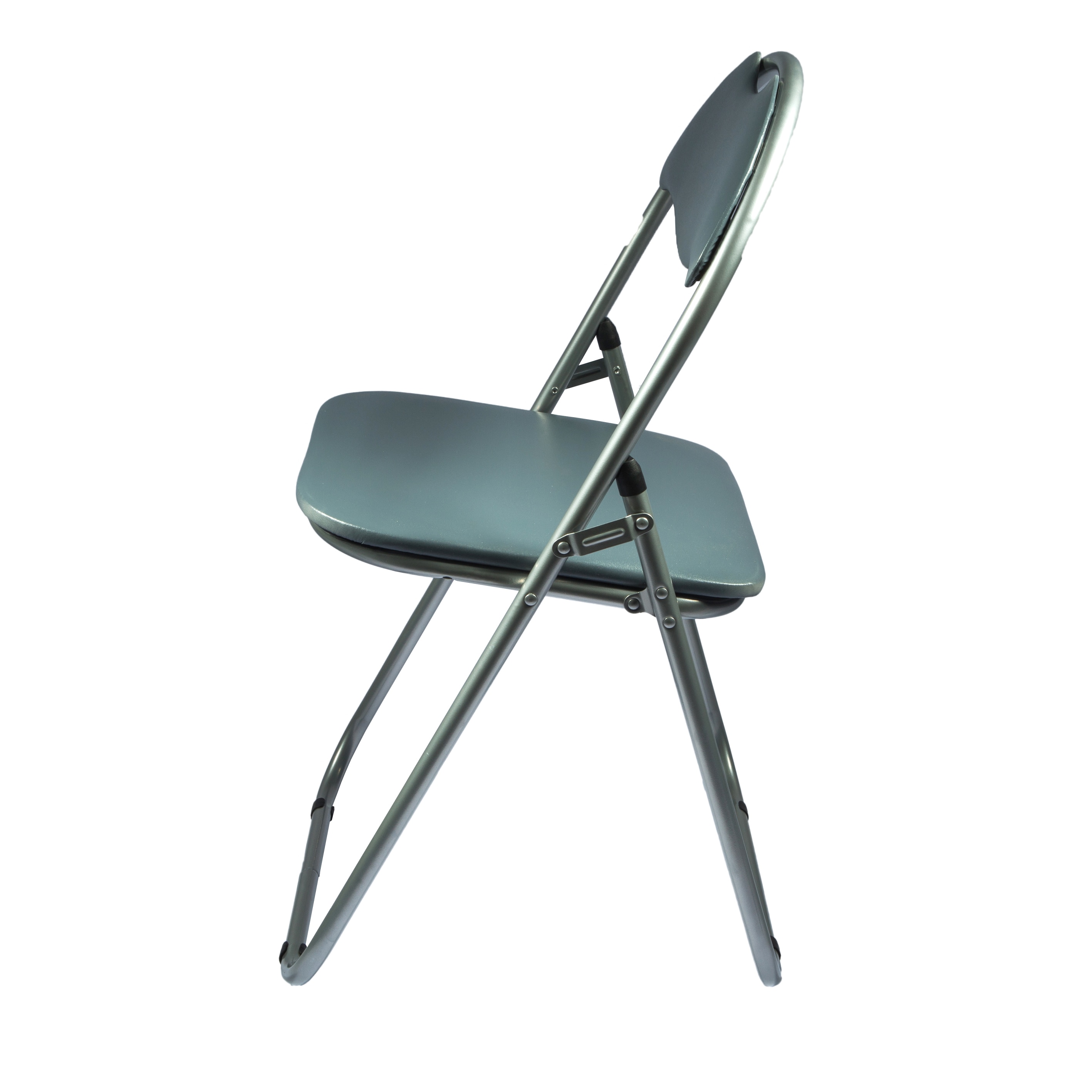 Scaun pliant, gri, metal, 79 x 43 x 38.5 cm  Cordoba